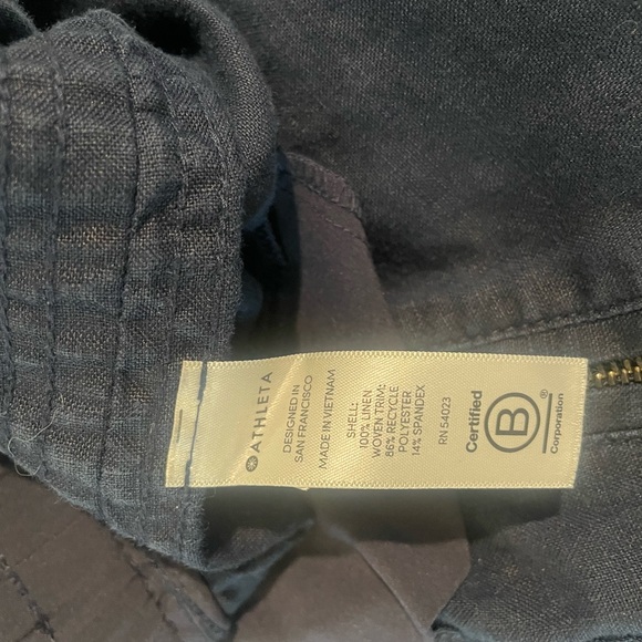 Athlete navy linen jogger size 10 - Picture 4 of 6